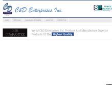 Tablet Screenshot of c-d-enterprises.com